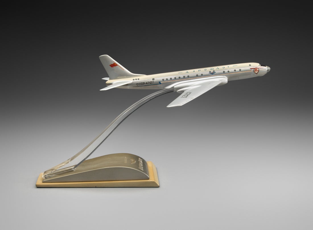 Aeroflot Soviet Airlines Tupolev Tu-104 model aircraft  early 1950s