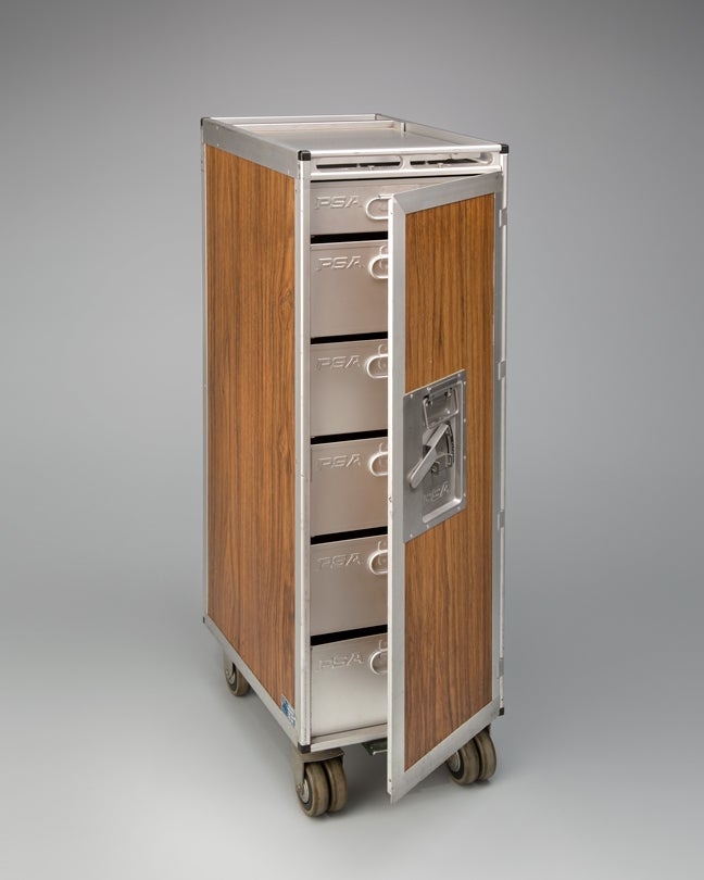 PSA (Pacific Southwest Airlines) inflight beverage service cart 