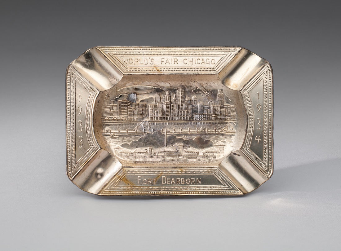 Graf Zeppelin Century of Progress Exposition ashtray  1933