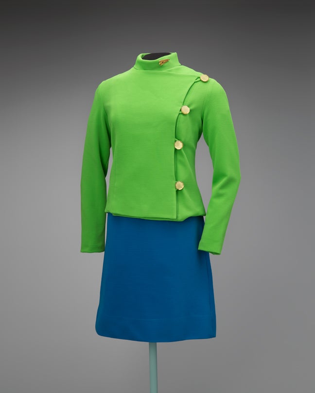 Air West stewardess uniform and insignia