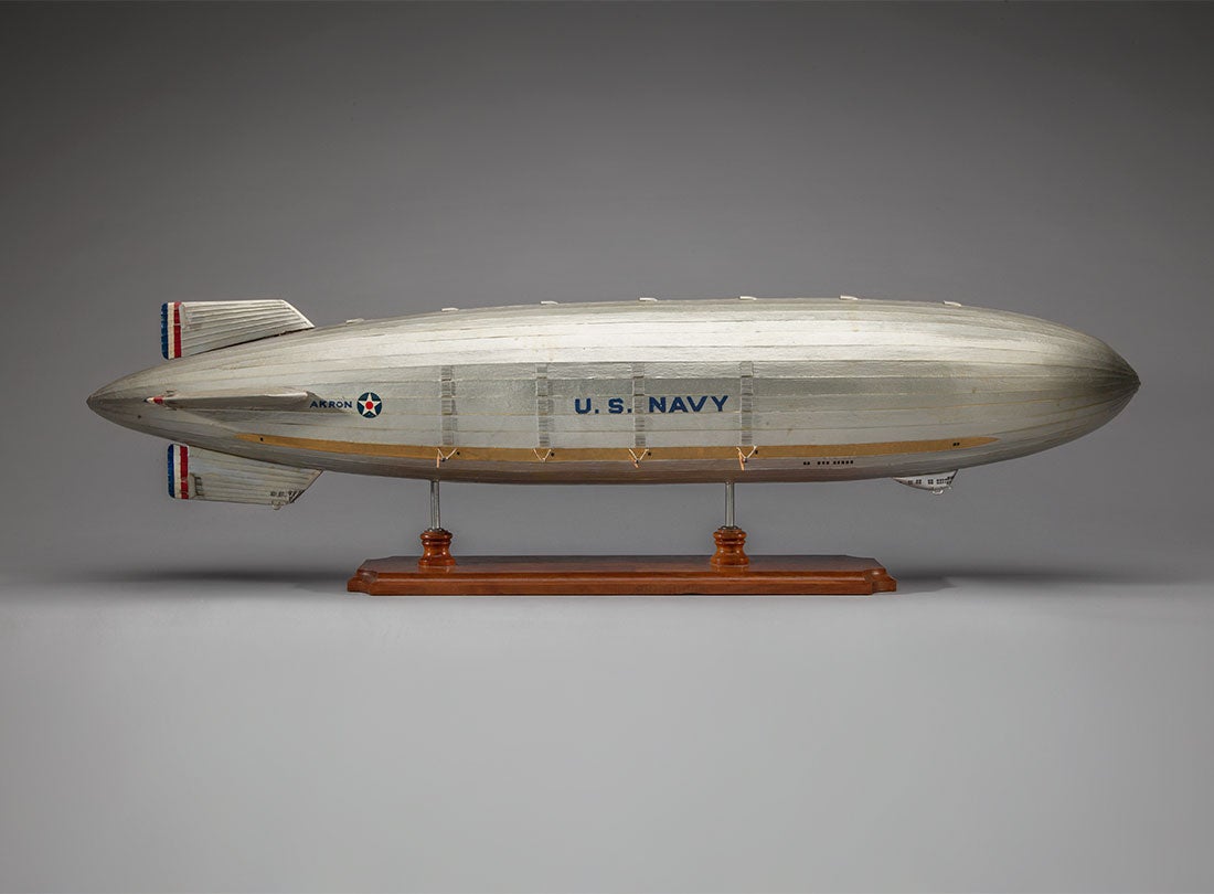 U.S.S. Akron model airship 1960s