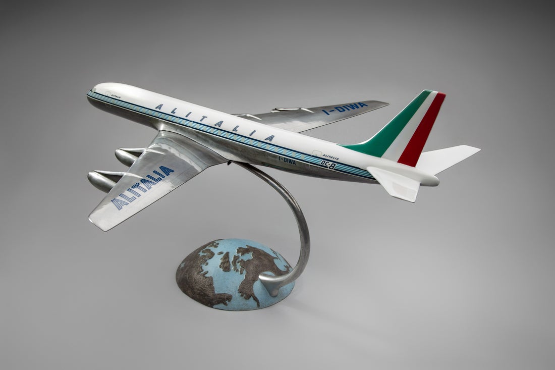Alitalia (Linee Aeree Italiane) Douglas DC-8-43 model aircraft  early 1960s