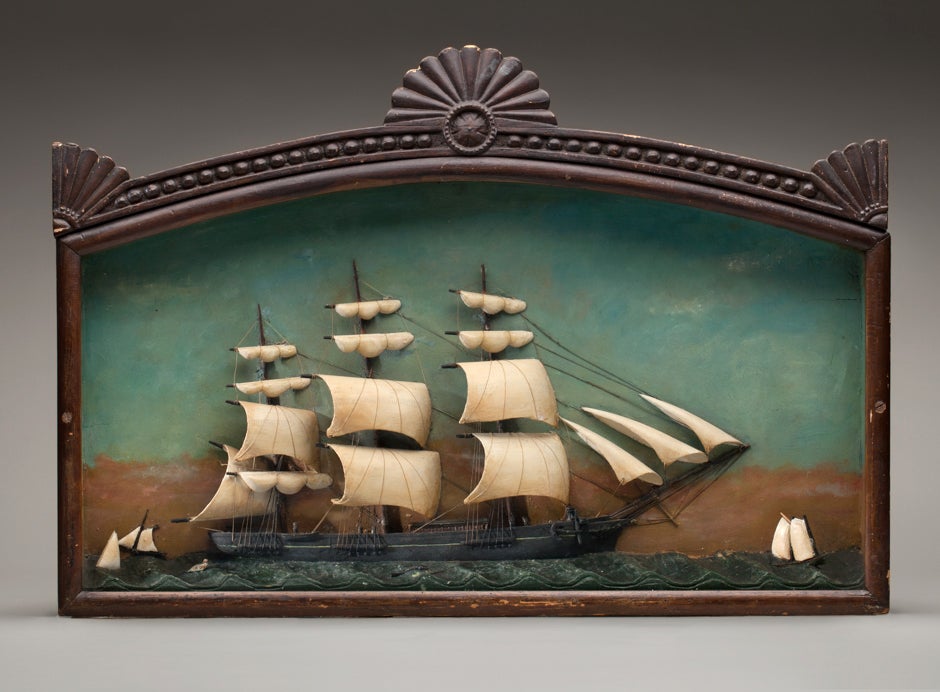 Shadowbox of a fishing vessel 