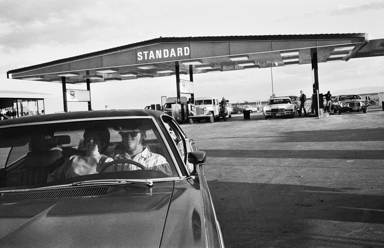 Couple at the Gas Station  1972