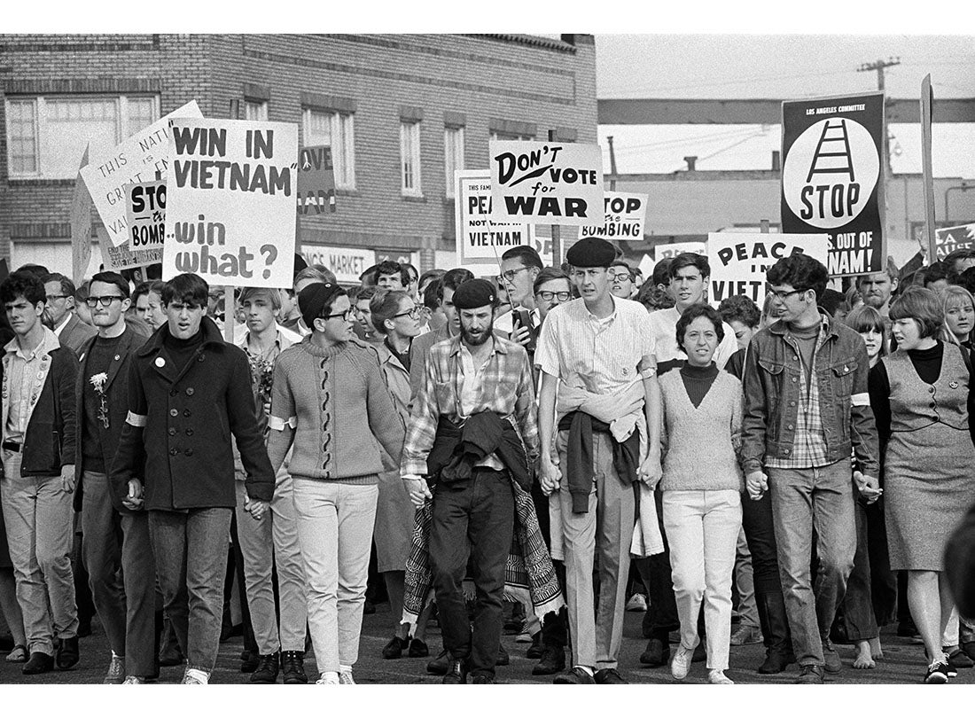 Anti-war march led by the Vietnam Day Committee during the “International Days of Protest,” Oakland  1965