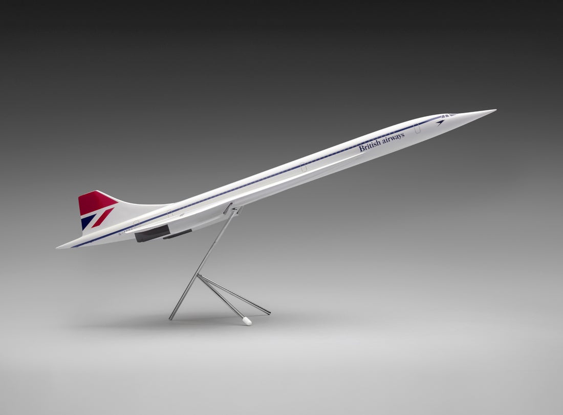 British Airways Concorde supersonic transport model aircraft  mid-1970s