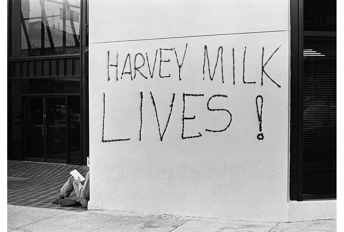 “Harvey Milk Lives” graffiti on Castro Street  May 22, 1979