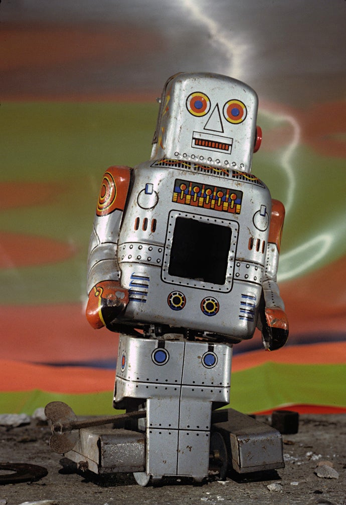 1965 Tin wind-up robot, Japan  1991