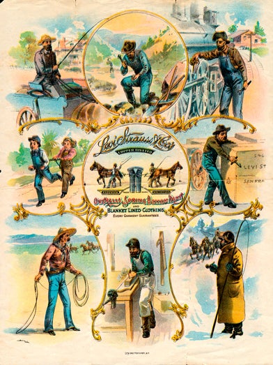 LE PONT-LEVIS D'ARLES リトグラフ　ポスター From Art Nouveau to Pop Day-Glo: Levi Strauss Advertising As