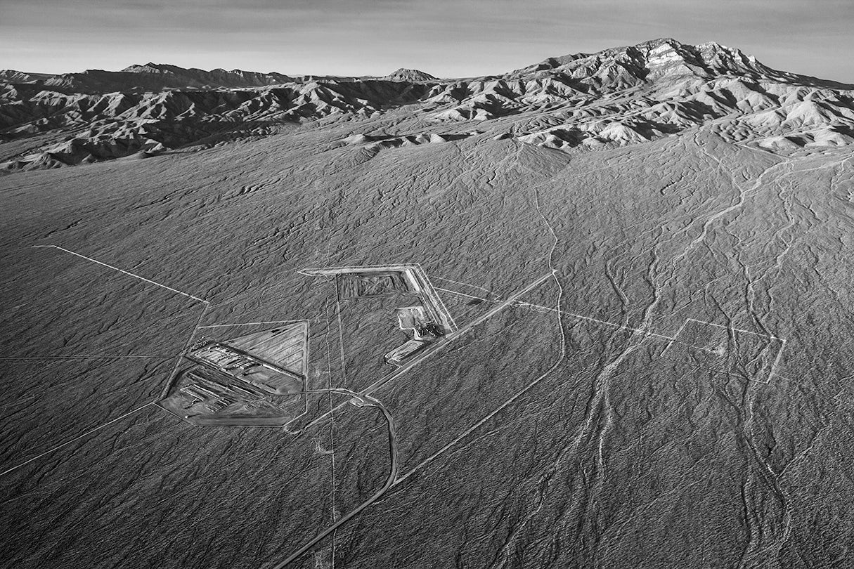 #584, initial excavation for future substation, operations center, and construction block with Clark Mountain in the background  2011