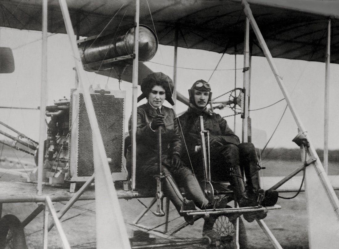 Eugenie Mikhailovna Shakhovskaya (1889–1920) and Vsevolod Mikhaylovich Abramovich (1890–1913) in Abramovich Flyer  1913