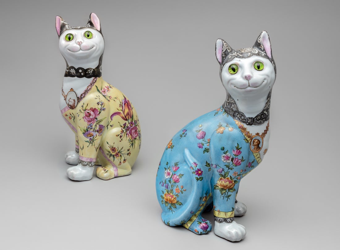 Seated cats  c. 1900