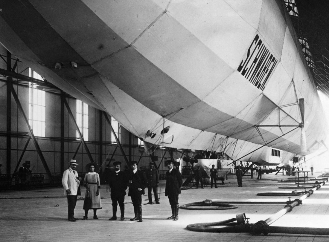 The Schwaben in the airship hangar at Baden-Baden  1911