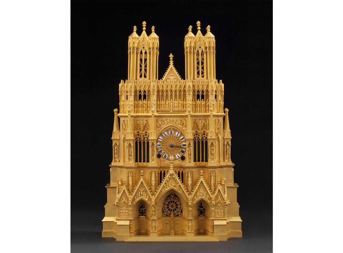 Reims Cathedral (clock) c. 1820 France