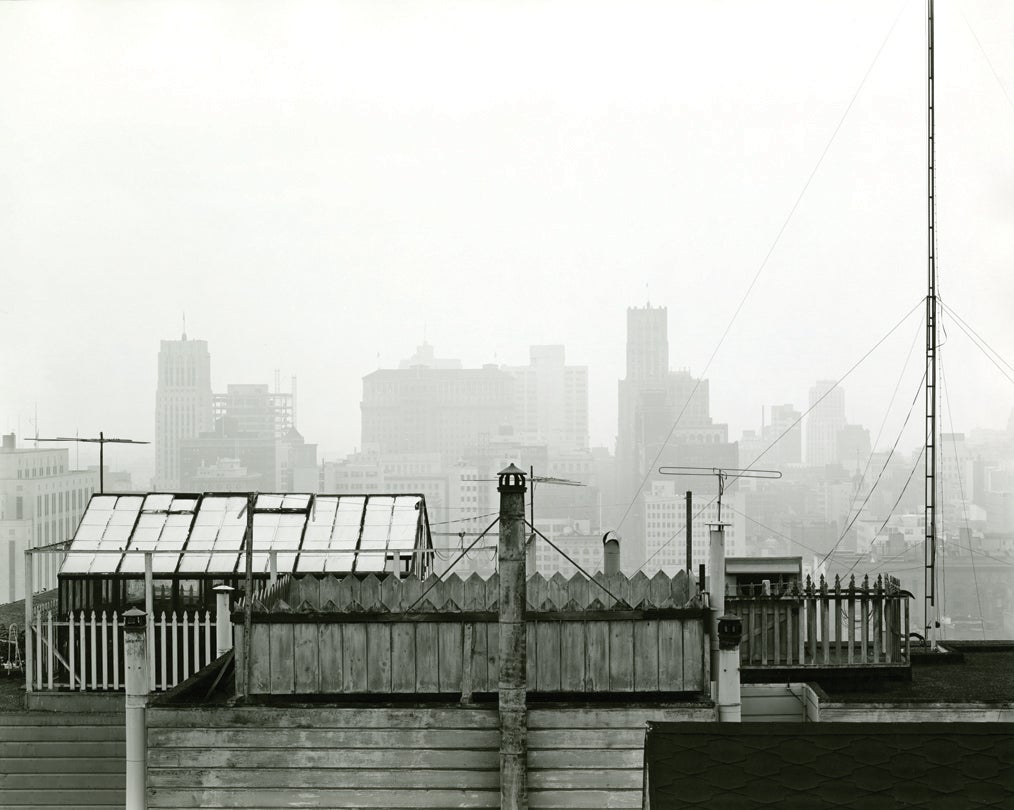 Rooftop and Fog, San Francisco, California