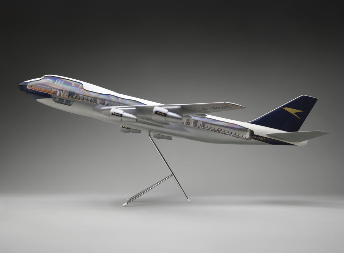 BOAC (British Overseas Airways Corporation) Boeing 747-100 model aircraft  early 1970s