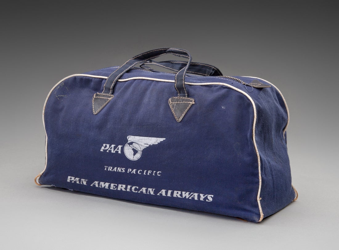 Pan American World Airways bag  late 1940s