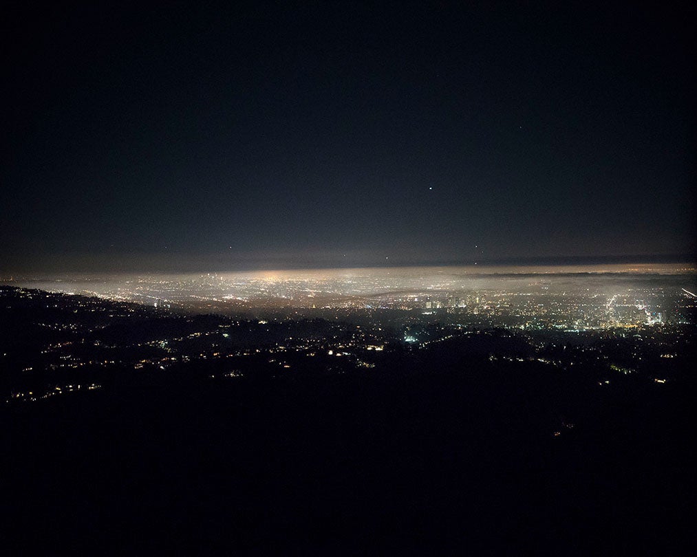 L.A. Basin Looking Southeast Above Bel Air Crest Homes, Los Angeles, CA  2016