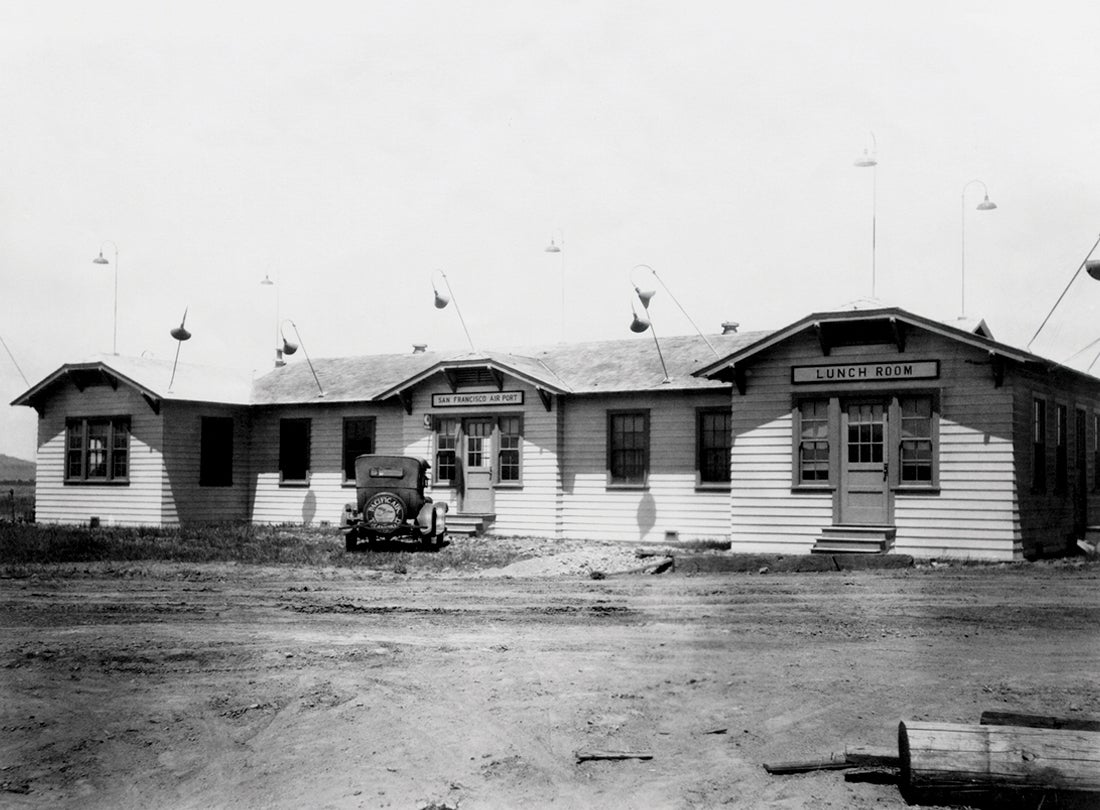 Administration Building at Mills Field Municipal Airport  c. 1927