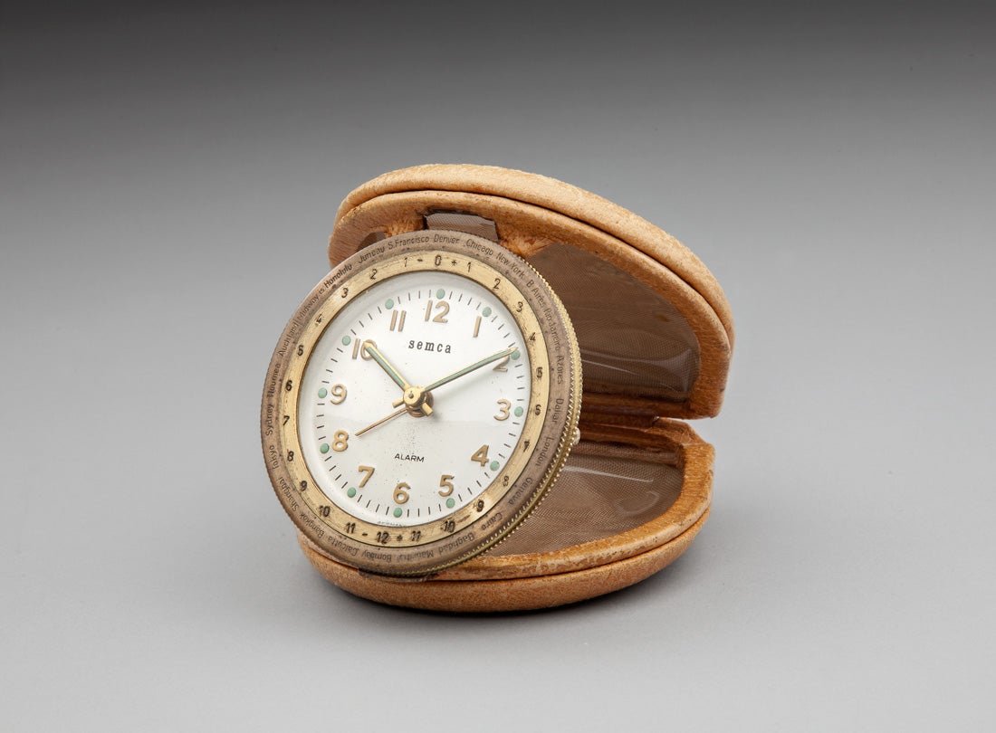 Pan American World Airways travel alarm clock  1950s