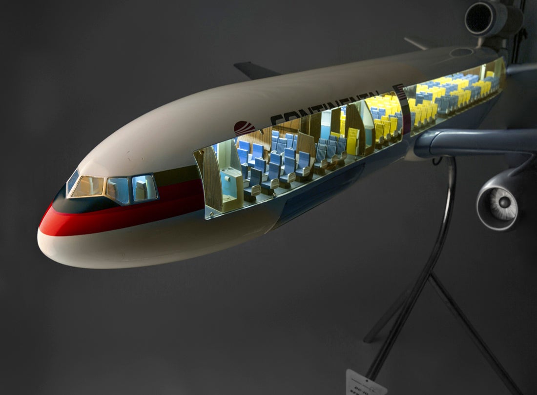 Continental Airlines McDonnell Douglas DC-10 model aircraft 1970s