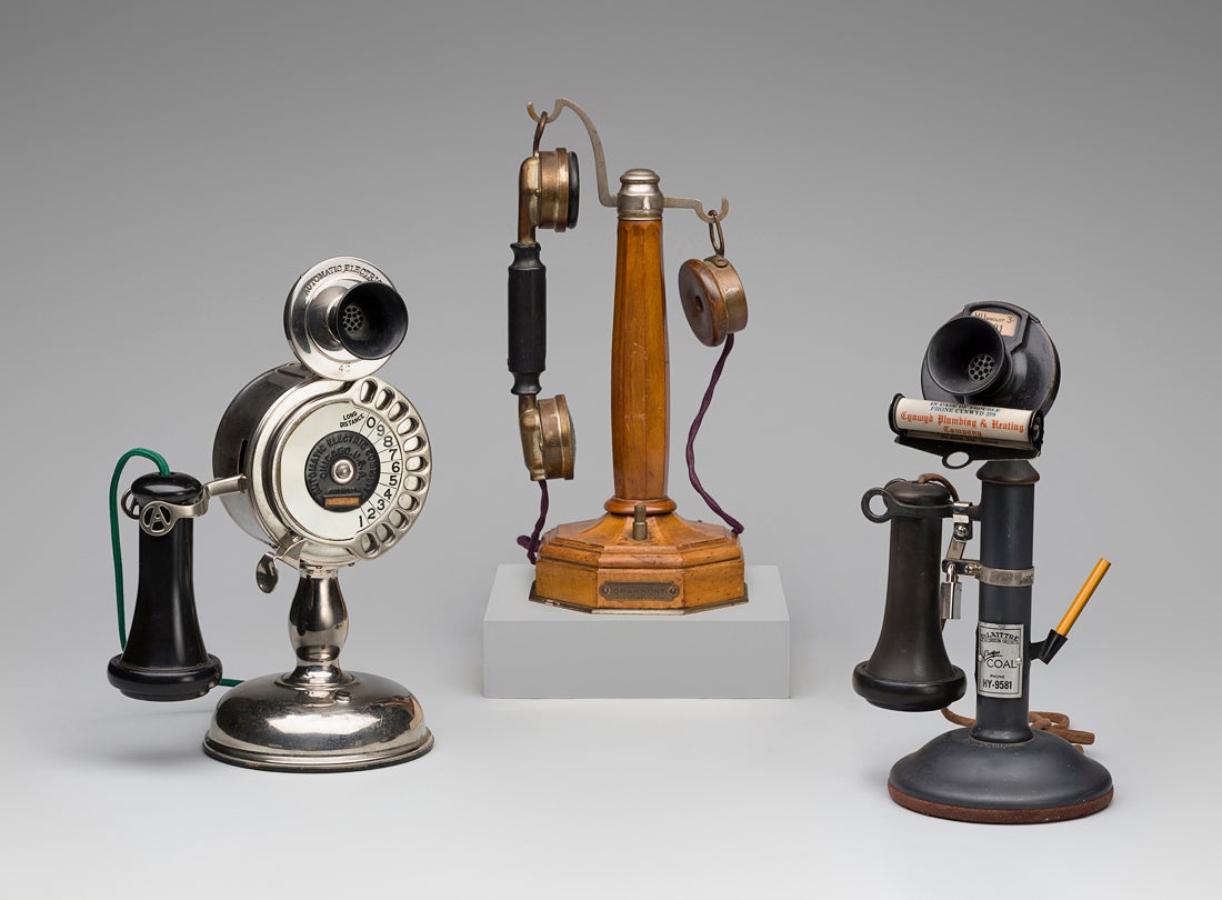 Candlestick Telephones 1907, 1927, c. 1917