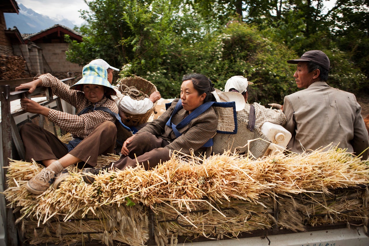 Workers Ride Home, Yunnan Province, China  2006