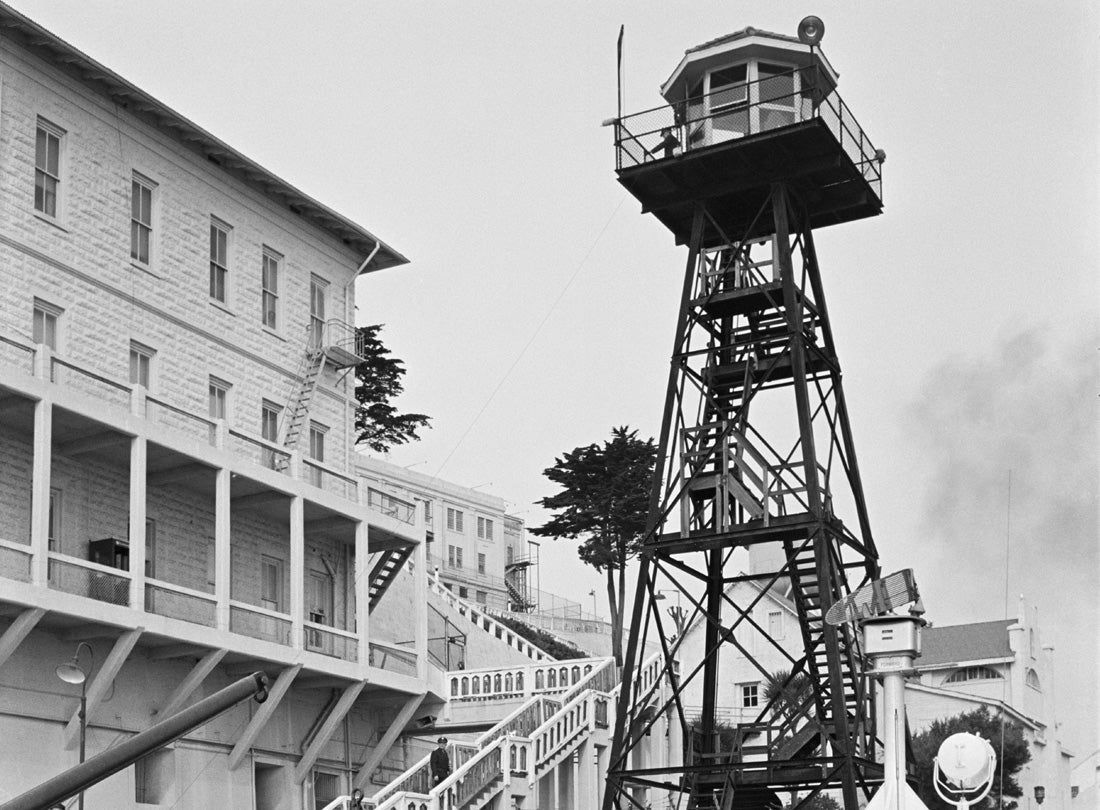 Dock guard tower, Alcatraz, San Francisco  1963