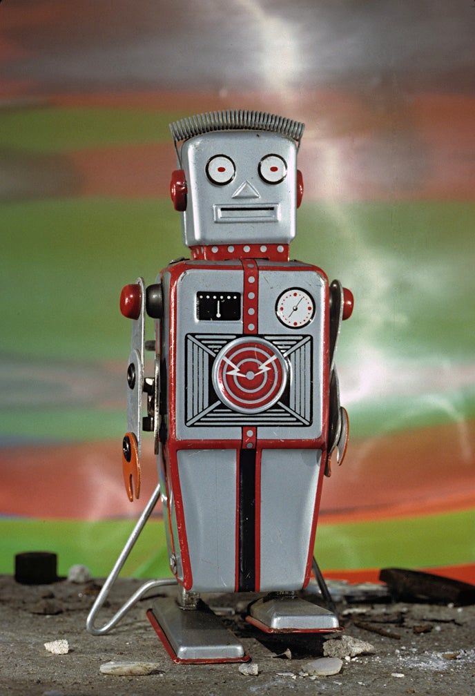 1950–60 Tin wind-up robot, Japan  1991