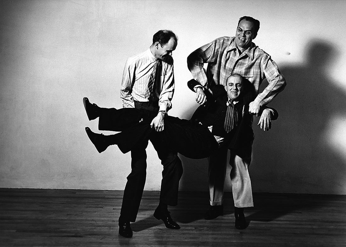 Beaumont Newhall, Ansel Adams, and Willard Morgan in Barbara’s Studio  1942