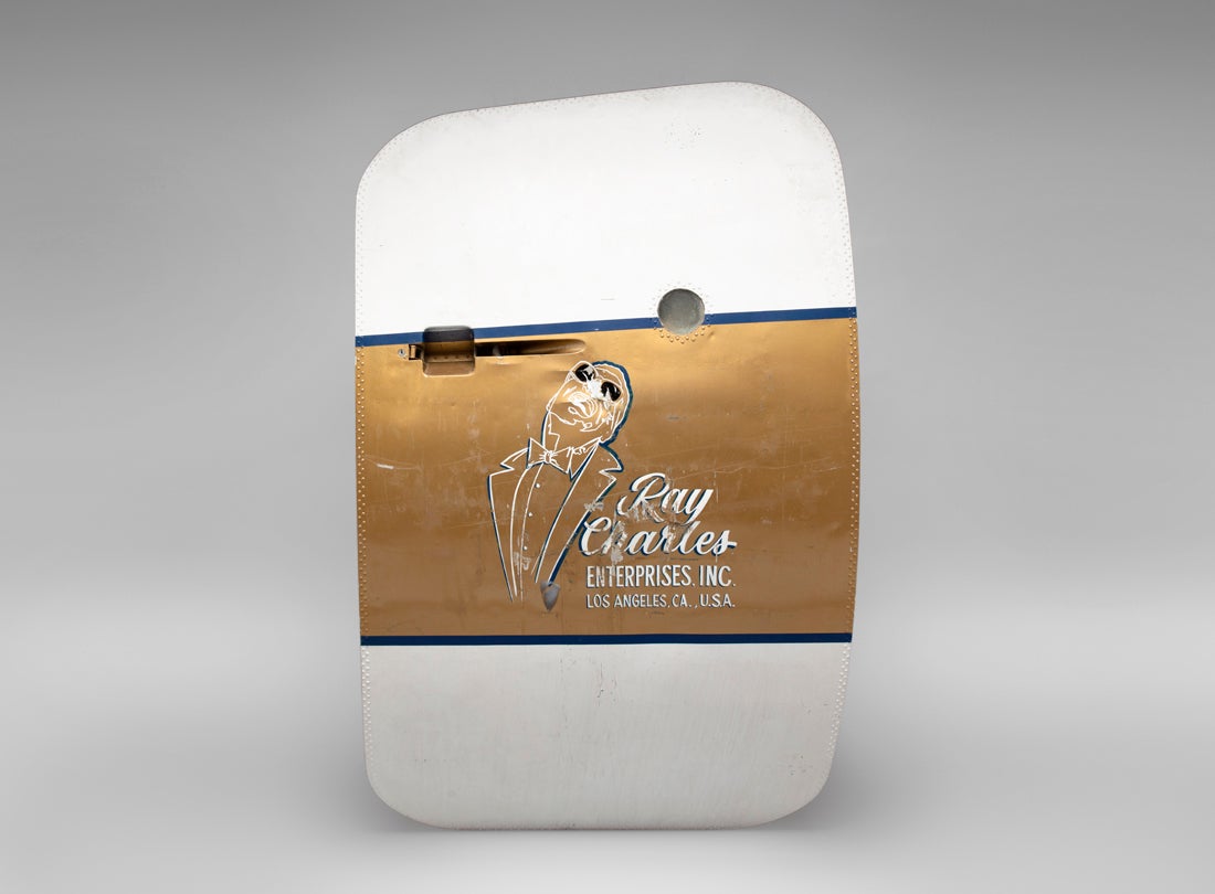 Ray Charles’ Vickers 835 Viscount tour airplane door  1960s