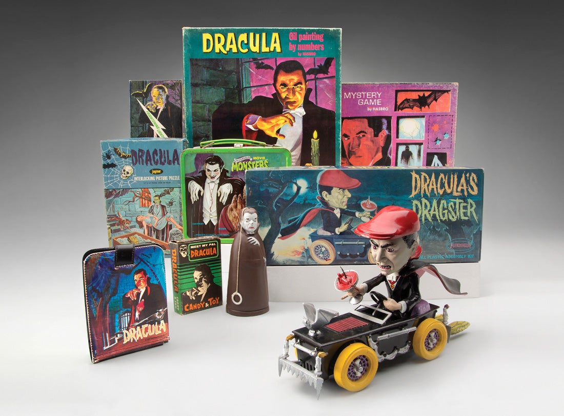 Dracula toys and memorabilia