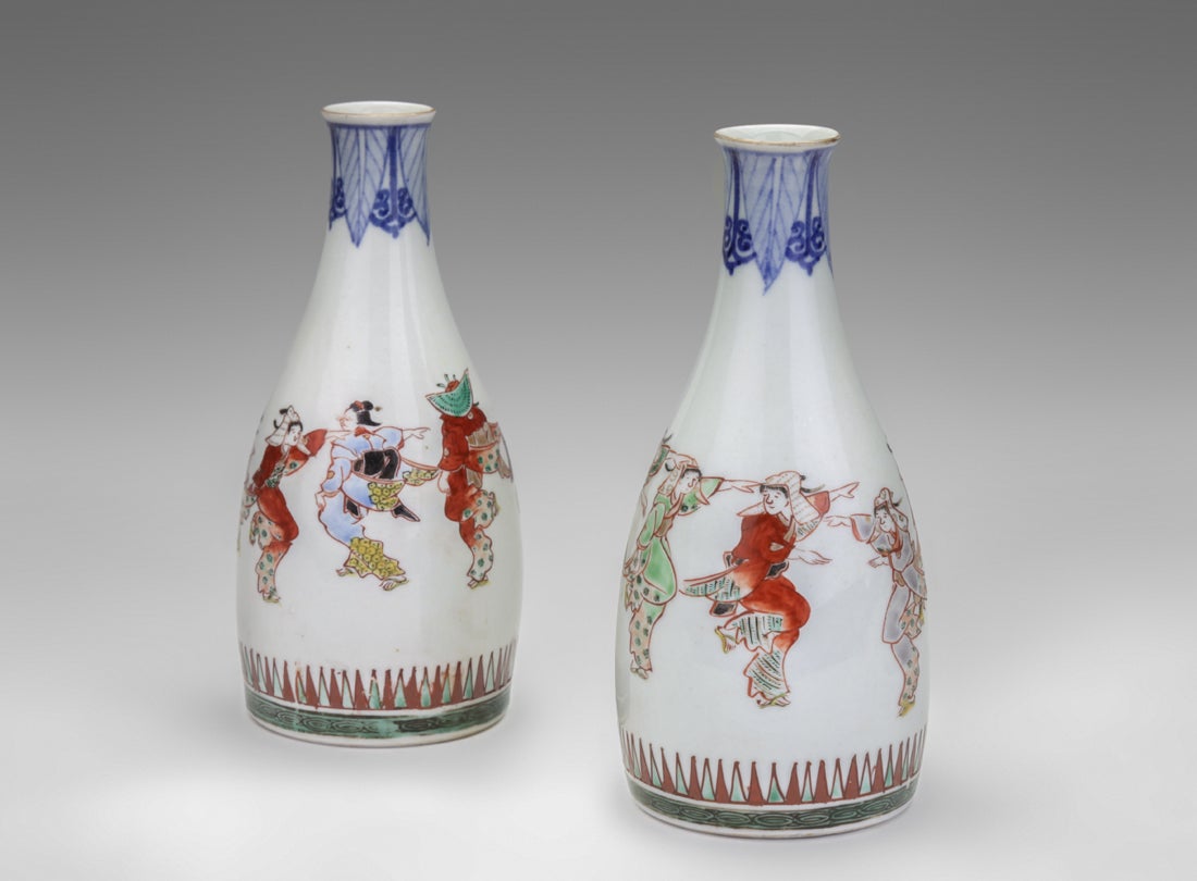 Sake containers (tokkuri)  early 1900s