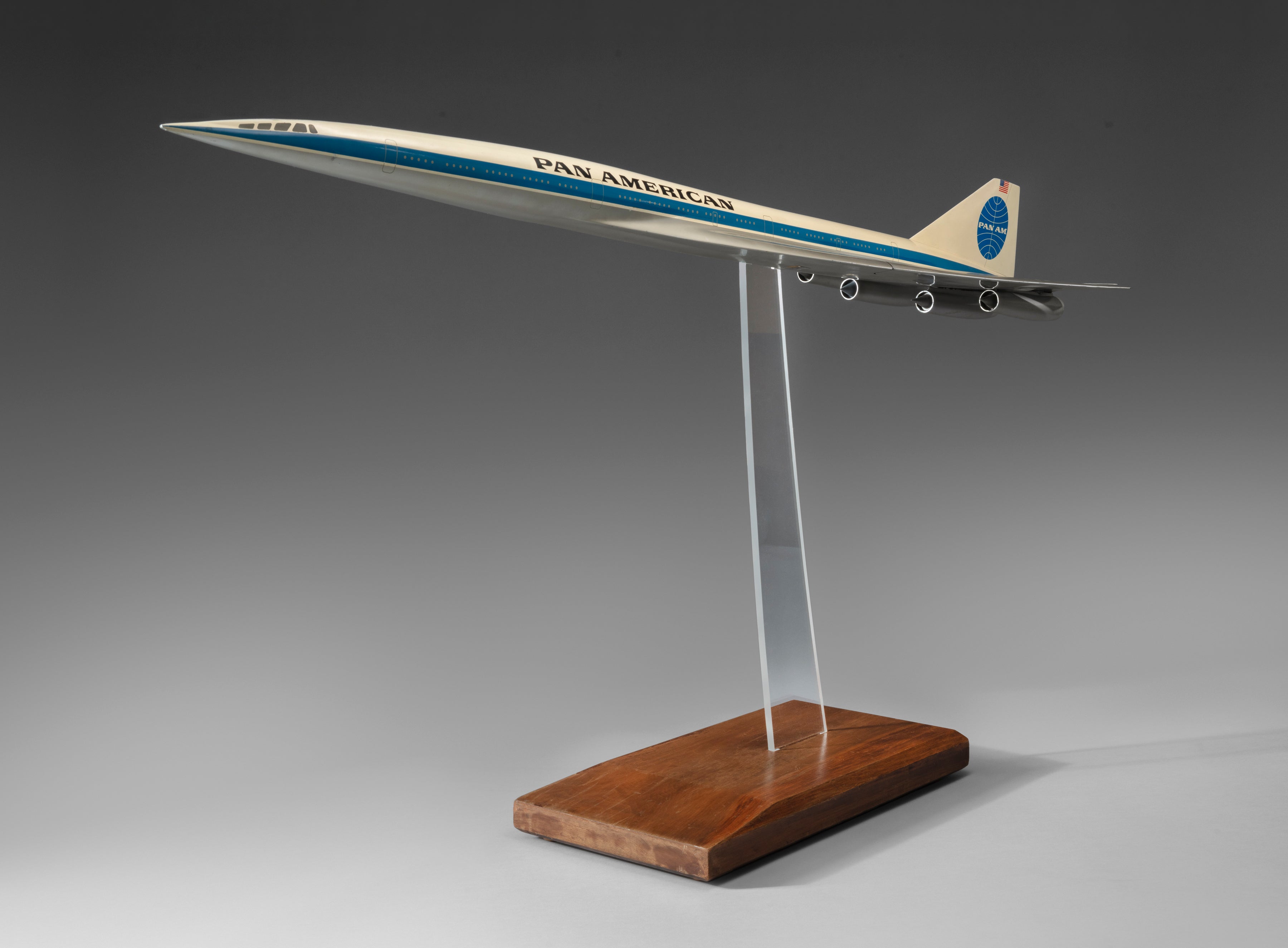 Pan American World Airways Boeing 2707 SST model aircraft  c. 1969