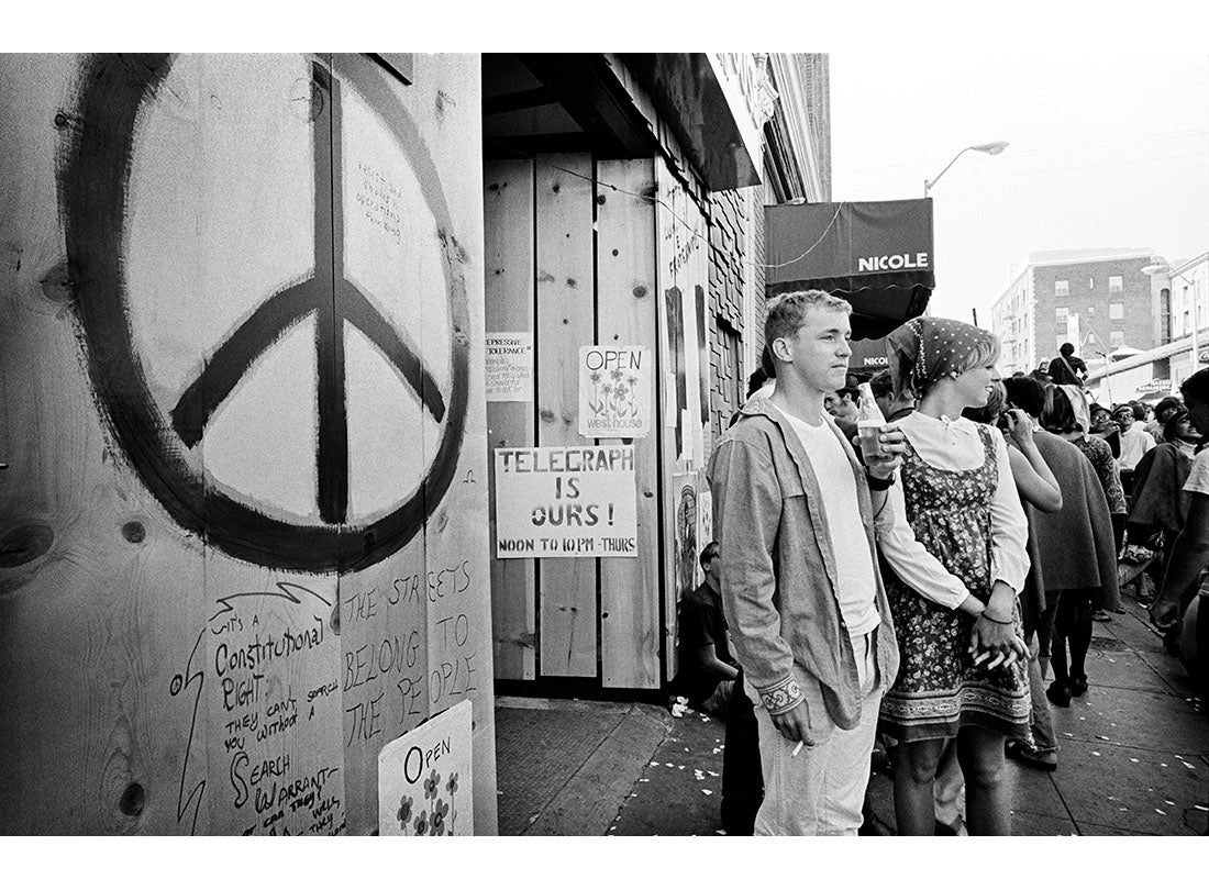Free speech rally, Telegraph Avenue, Berkeley  1968