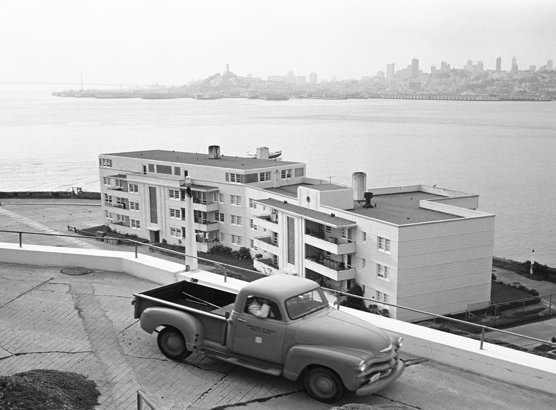 Correctional officers' apartments, Alcatraz, San Francisco  1963