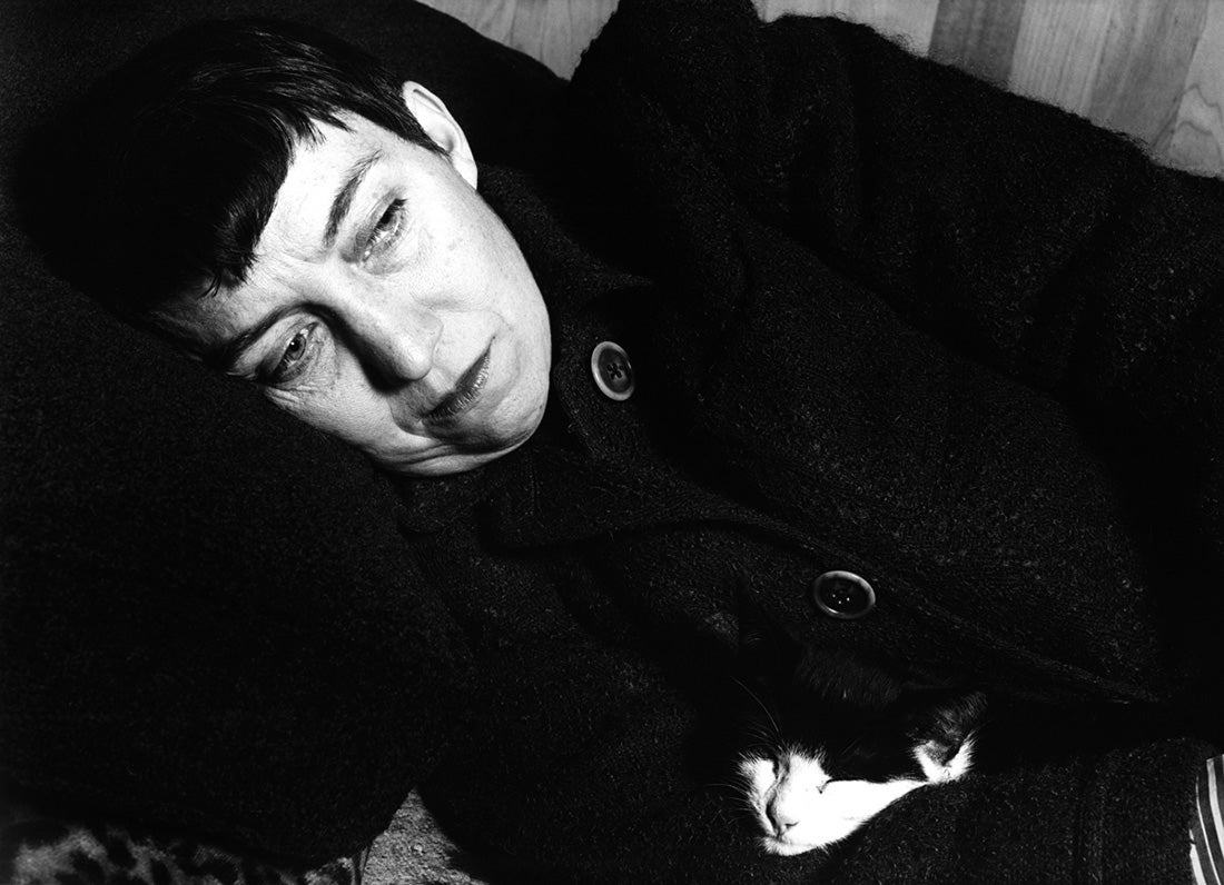 Bernice Abbott with cat  1942