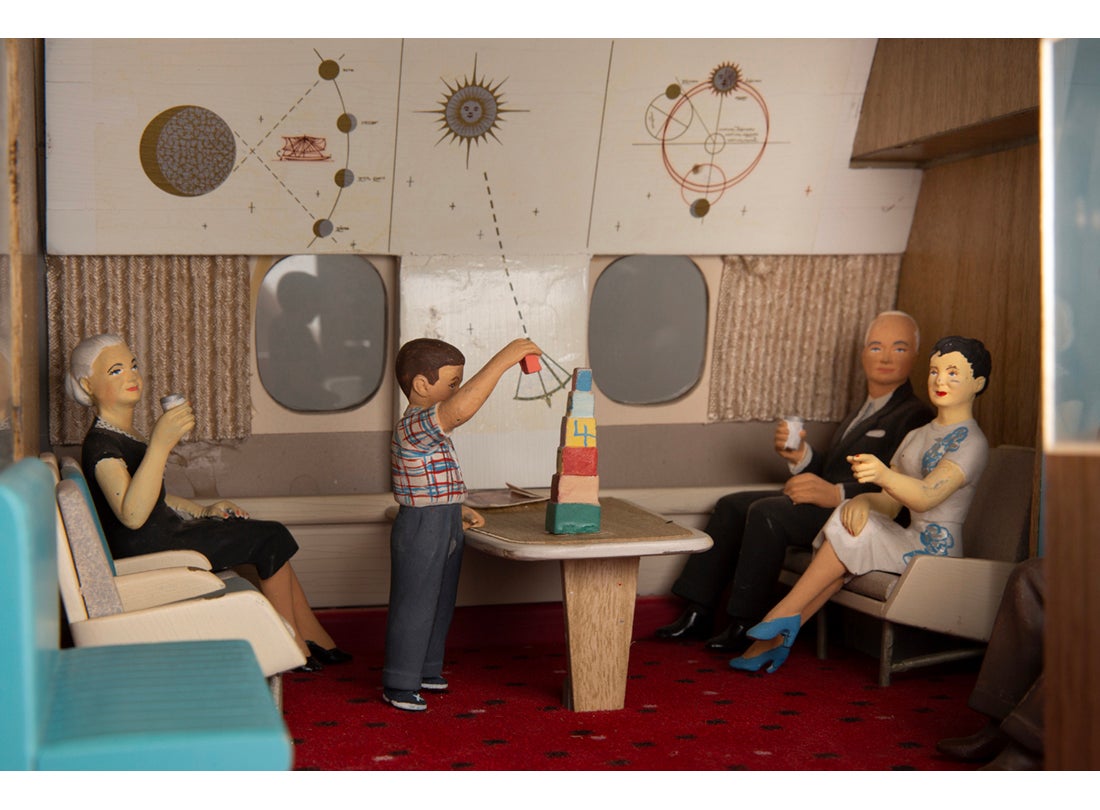 United Air Lines Douglas DC-8 model Red Carpet Room lounge  2019