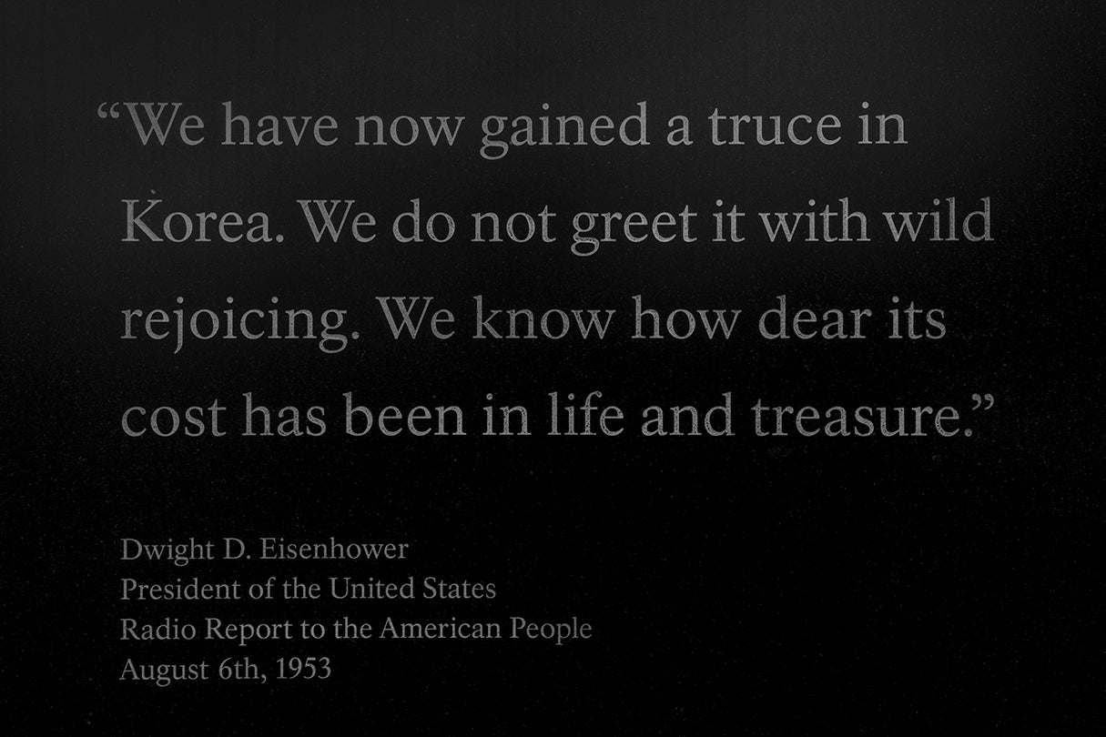 Korean War Memorial, detail  2017