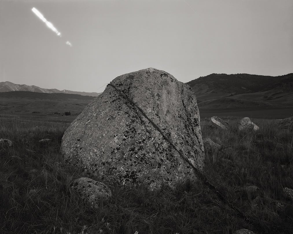 Sweetgrass Moonset, McLeod, Montana  2017