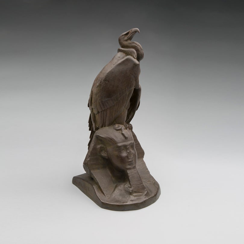 Vulture and sphinx  c. 1865  Auguste Nicolas Cain (1821–1894) France  bronze  Courtesy of Michaan’s Auctions, Alameda, CA   L2014.2901.020 