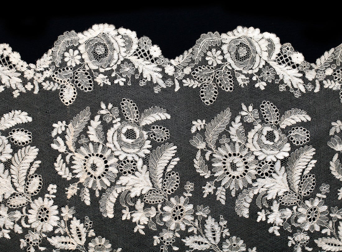 19th century lace shawl 