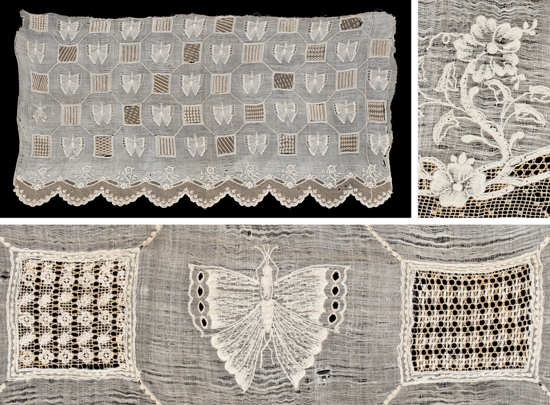 María Clara sleeve with moth motifs mid-19th century