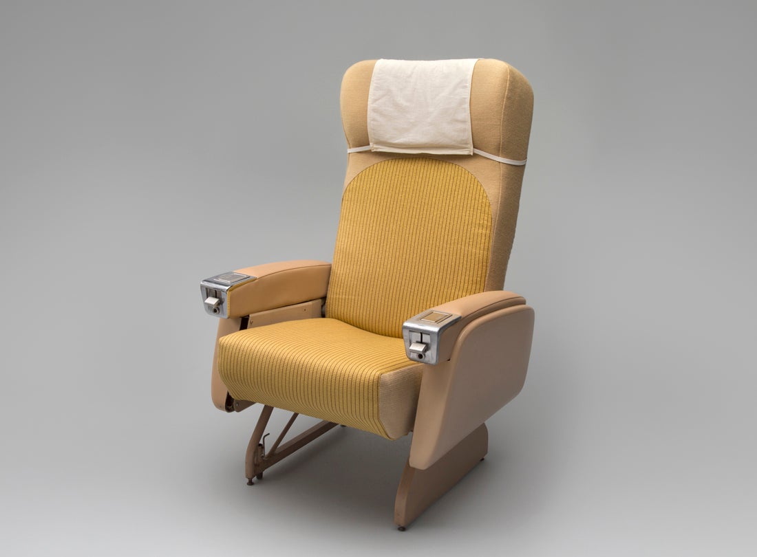 TWA (Trans World Airlines) Lockheed L-1049 Super Constellation seat 1950s