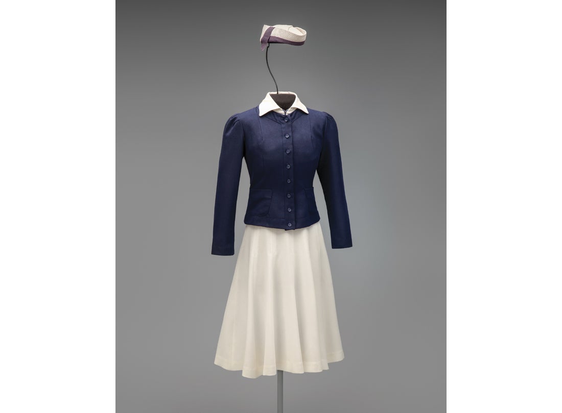 United Air Lines stewardess summer uniform  1939–1940
