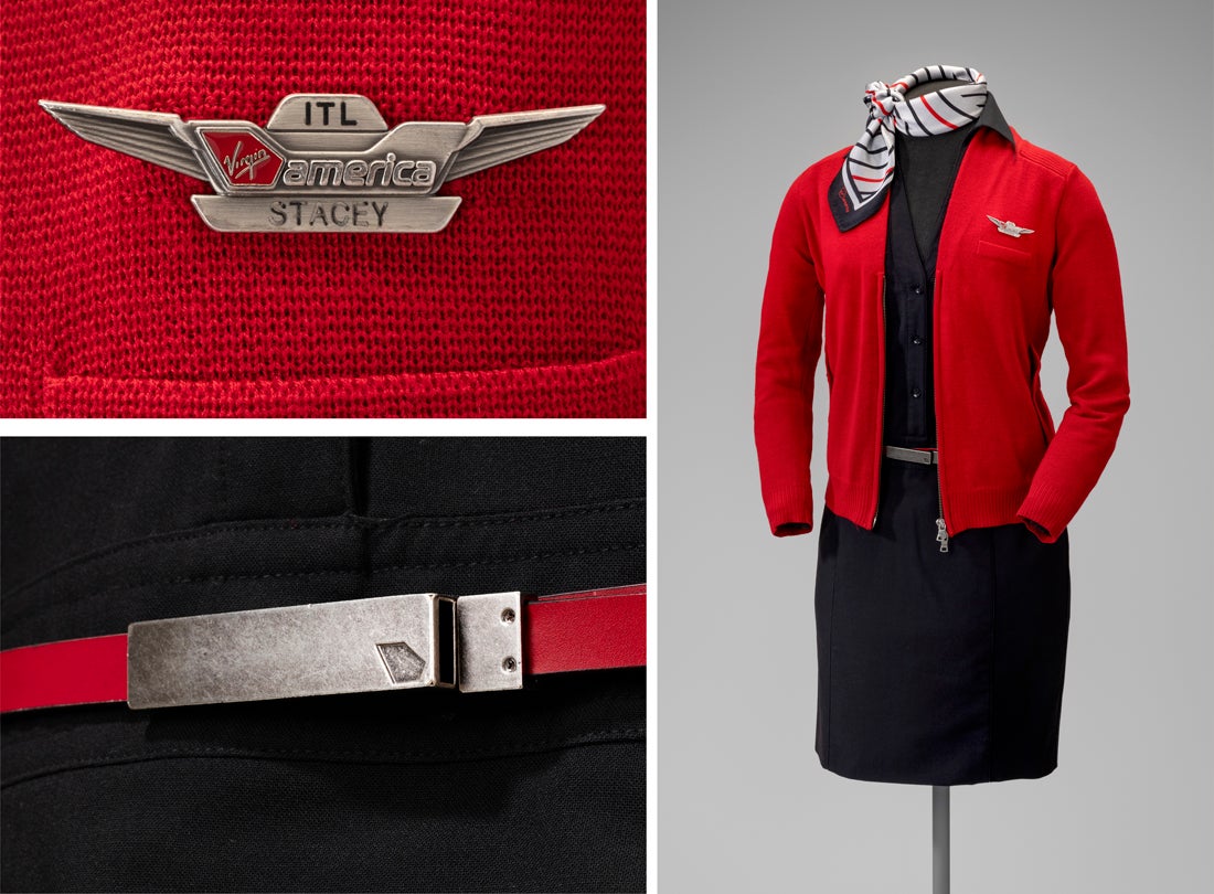 Virgin America flight attendant uniform  2018 