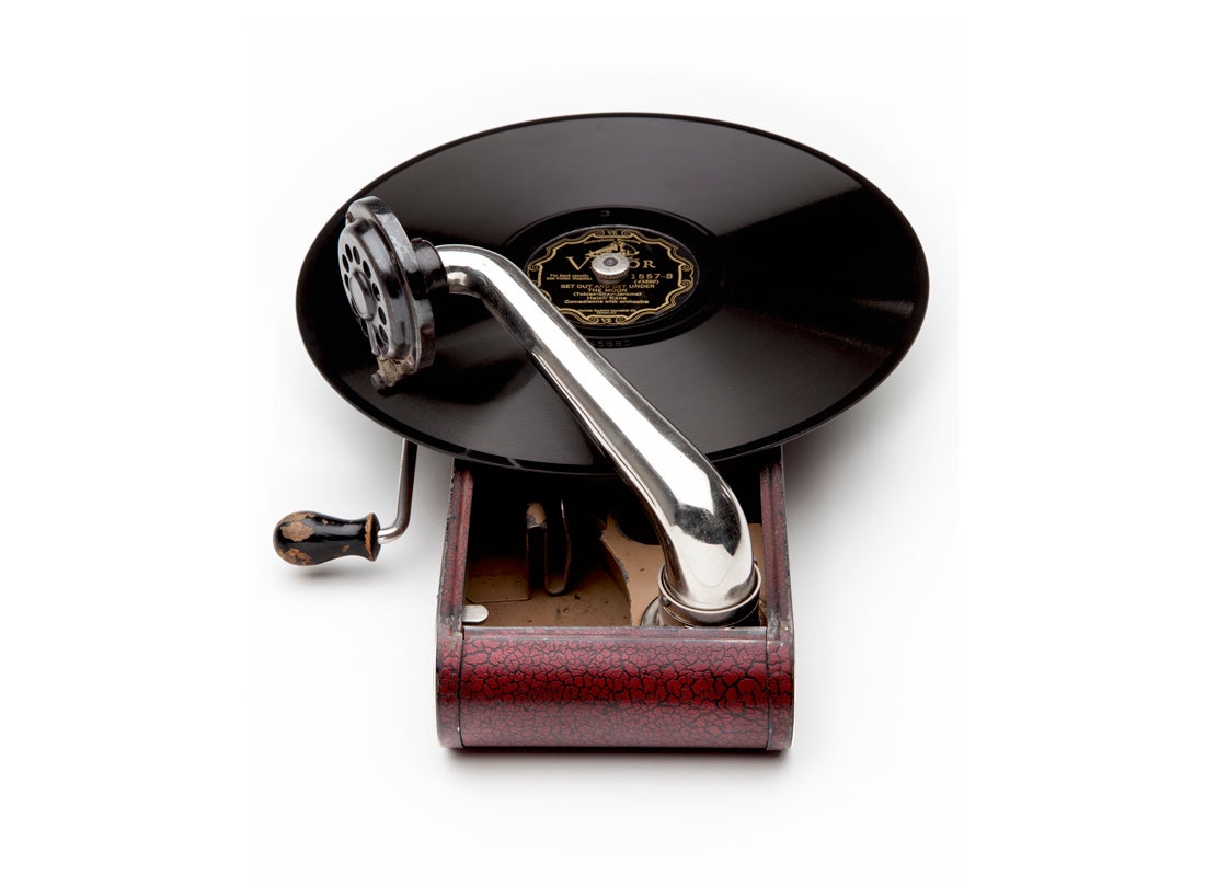 Excelda portable phonograph 1930s