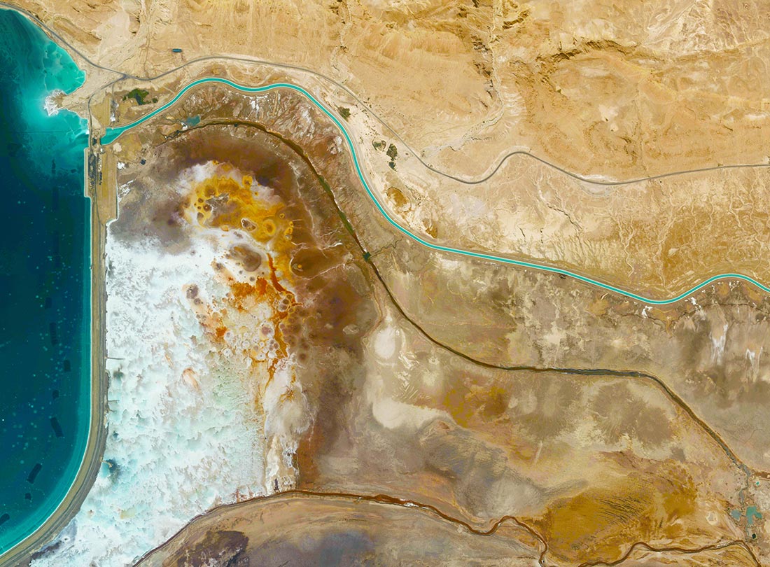 Recession of the Dead Sea, Israel  2015