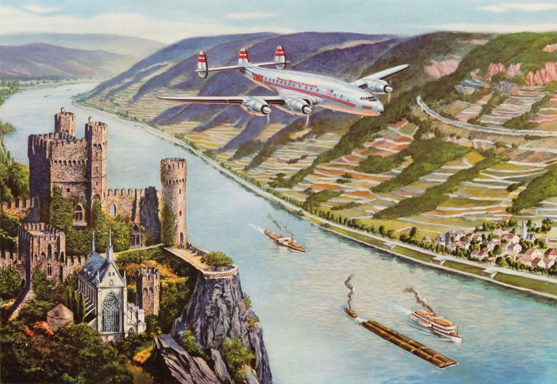 Trans World Airlines (TWA) wall calendar  1952