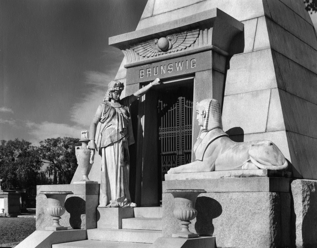 Brunswig Tomb at Metairie Cemetery, New Orleans, Louisiana  c. 1950s Harold Allen (1912–98)